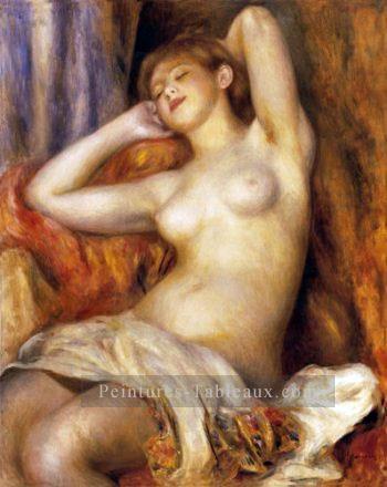 baigneur dormant Pierre Auguste Renoir Peintures à l'huile